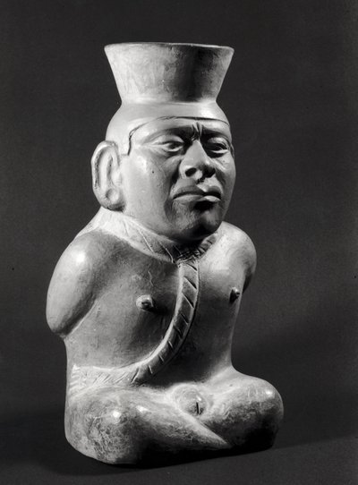 Pot in the Form of a Prisoner, Mochica by Pre Columbian